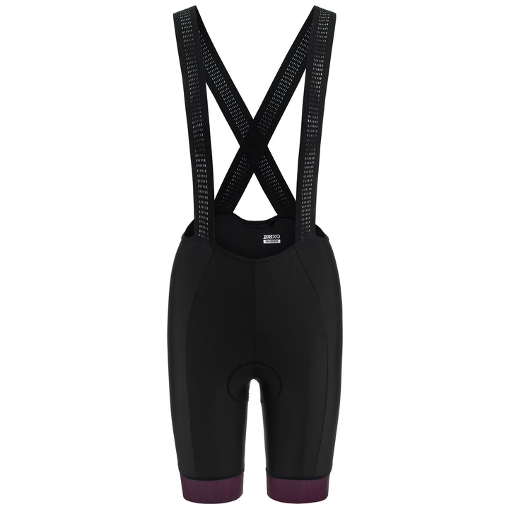 Sport Suits Woman BLOWN LADY BIBSHORT Bib BLACK - VIOLET WINE Photo (jpg Rgb)			