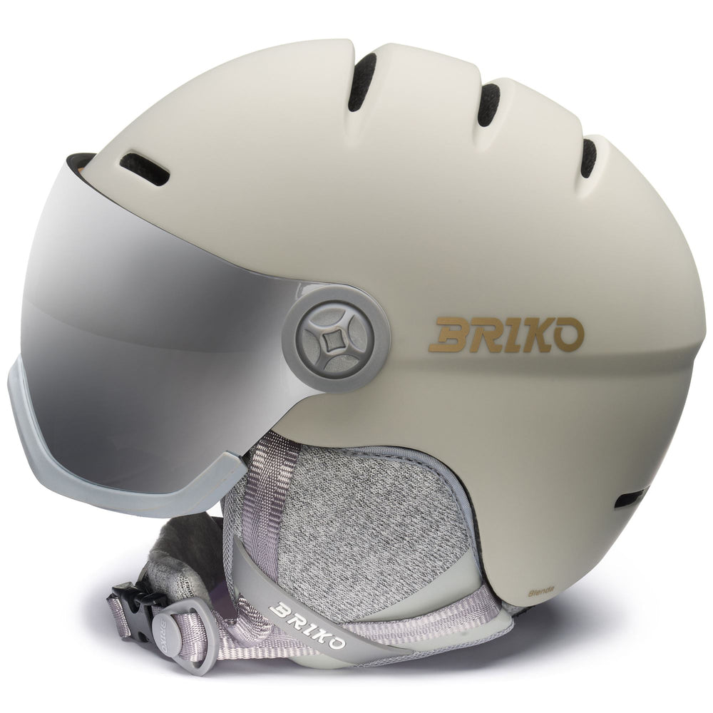 Helmets Woman BLENDA 2.0 VISOR Helmet MATT SWIRL BEIGE-GOLD-SM2 Dressed Front (jpg Rgb)	