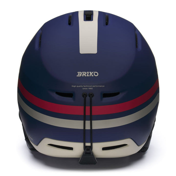 Helmets Unisex ARAN Helmet MATT BISCAY BLUE - SILVER RUST - SHIRAZ RED Dressed Back (jpg Rgb)		