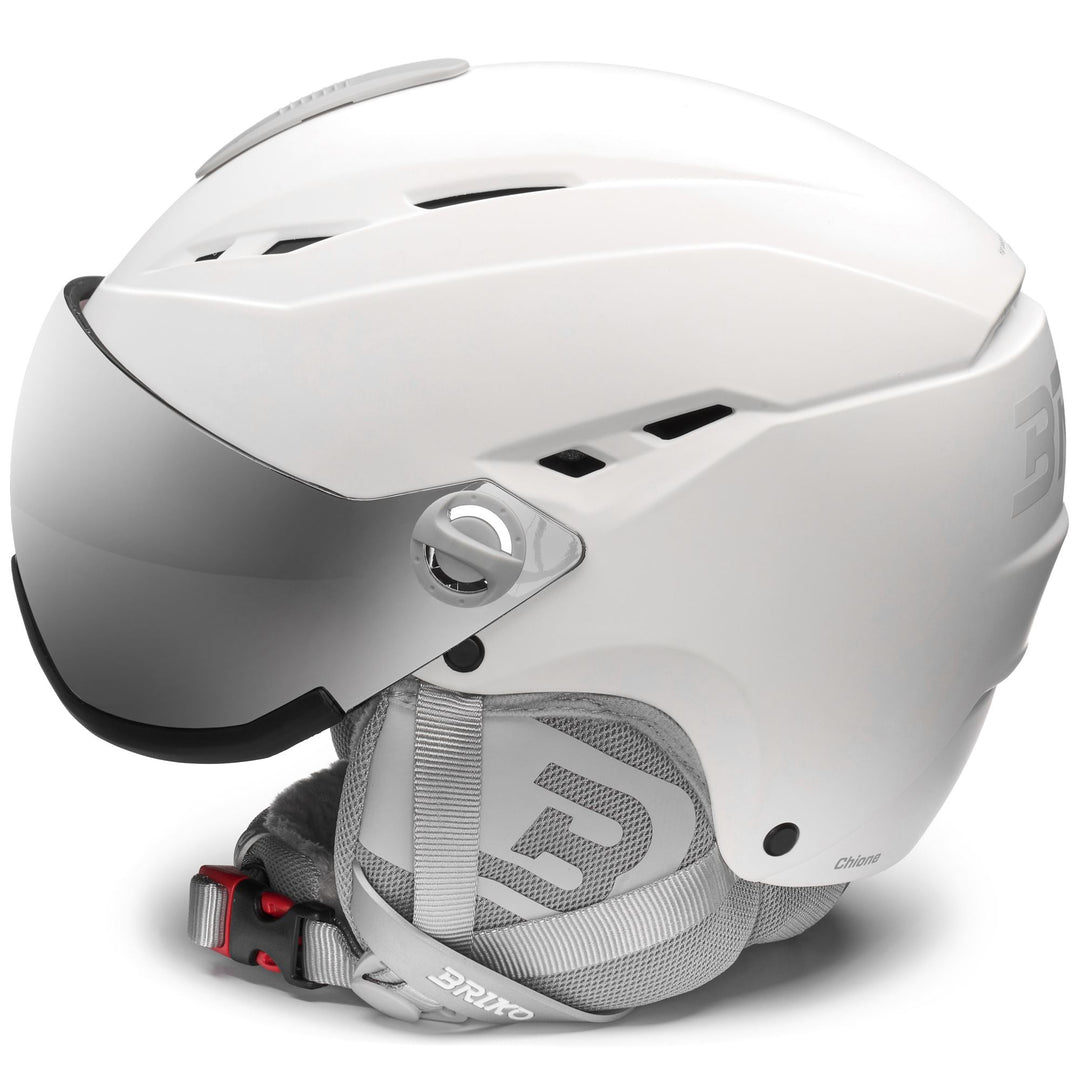 Helmets Woman CHIONE VISOR Helmet MATT WHITE - SM2 Dressed Front (jpg Rgb)	