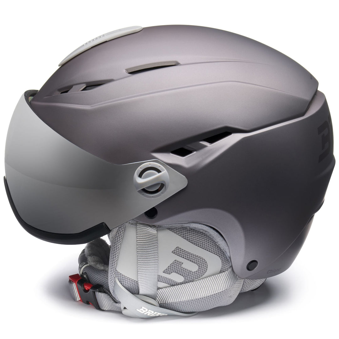 Helmets Woman CHIONE VISOR Helmet MATT METALLIC VENUS GRAY - SM2 Dressed Front (jpg Rgb)	