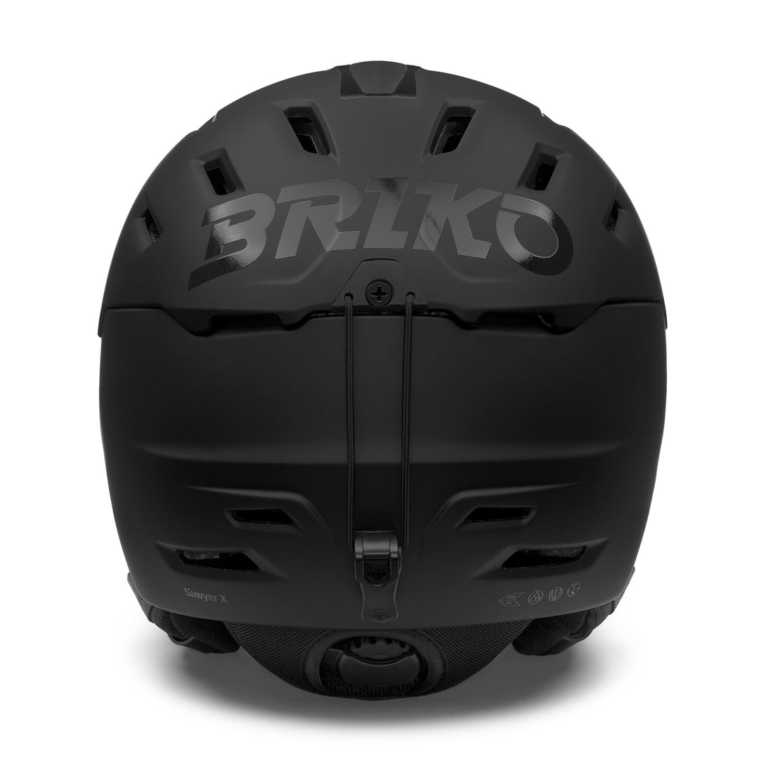 Helmets Unisex SAWYER X Helmet MATT BLACK Dressed Back (jpg Rgb)		