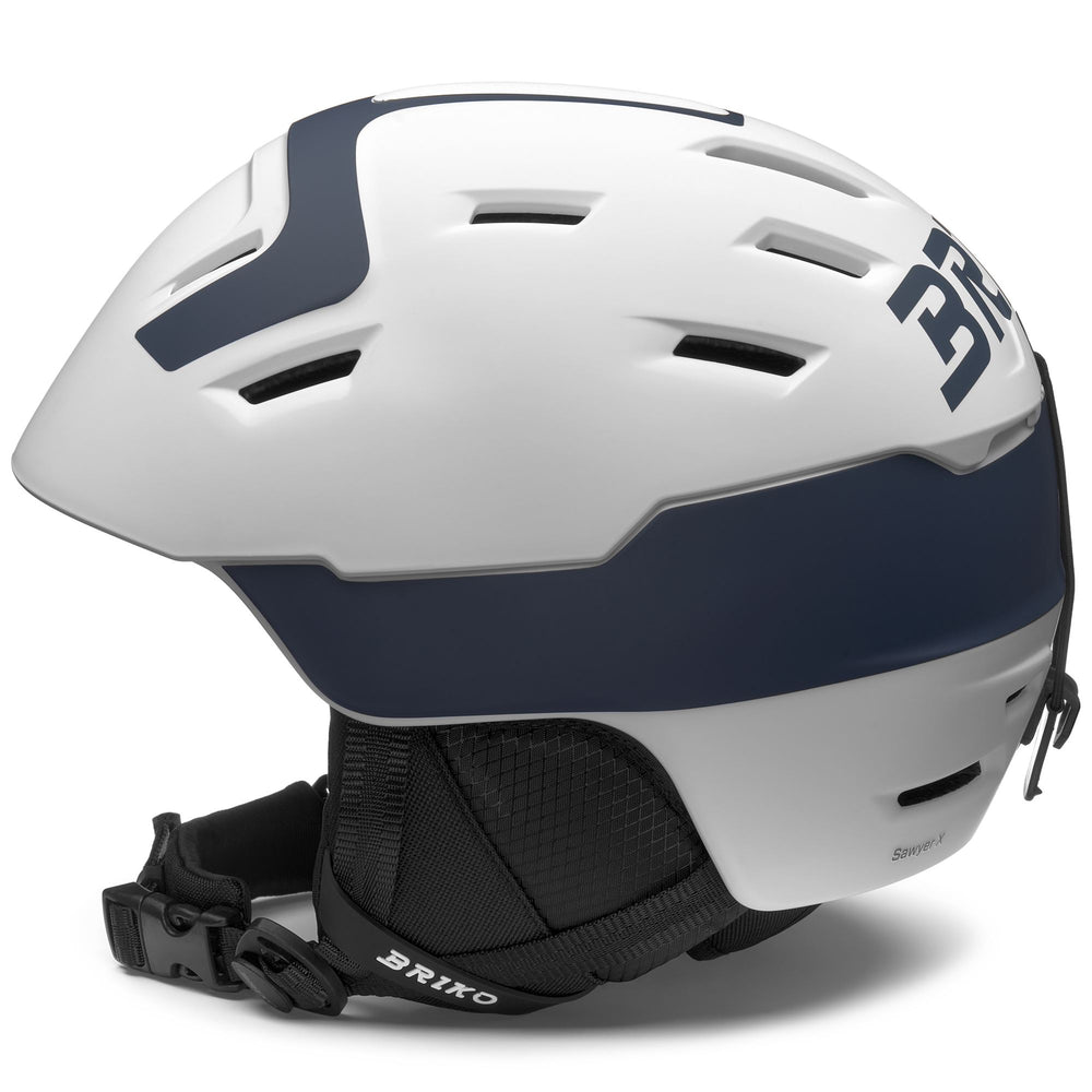 Helmets Unisex SAWYER X Helmet MATT WHITE - PICKLED BLUEWOOD Dressed Front (jpg Rgb)	