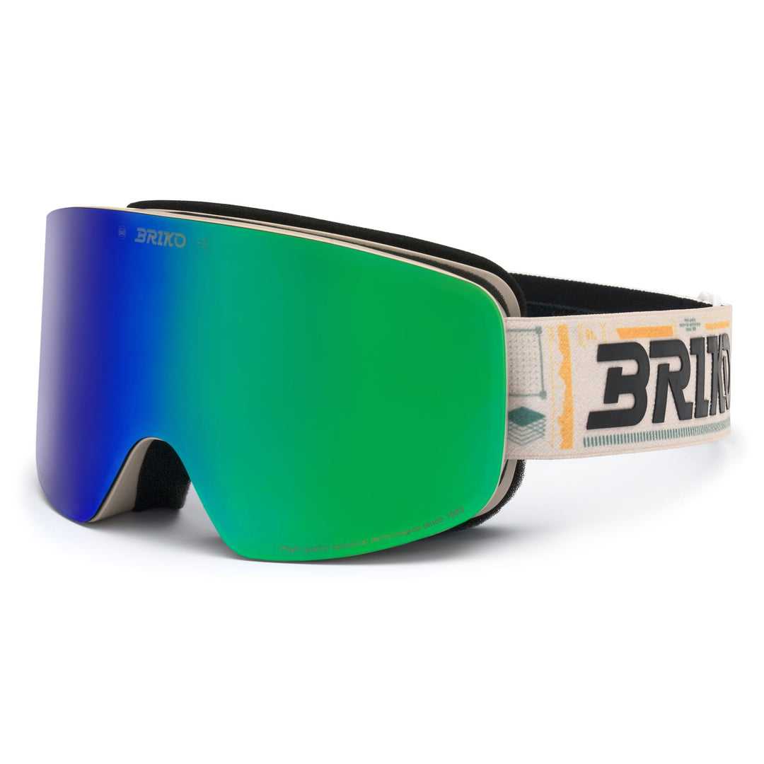 Goggles Unisex Horizon 2 Lenses Ski Goggles GRAPHIC BEIGIE TANGERINE - GRM3Y1 Dressed Side (jpg Rgb)		