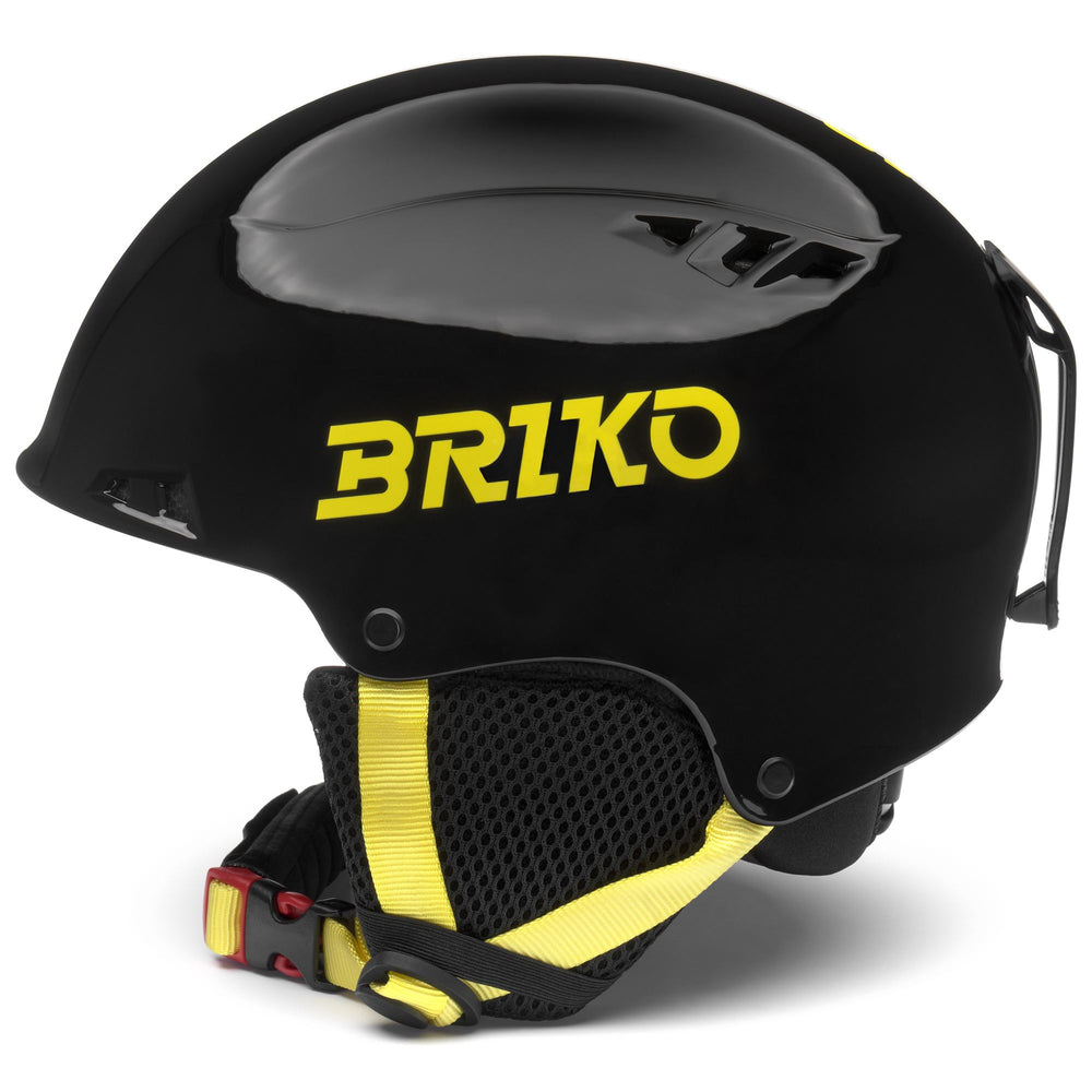 Helmets Unisex RENTAL S Helmet SHINY BLACK - YELLOW Dressed Front (jpg Rgb)	