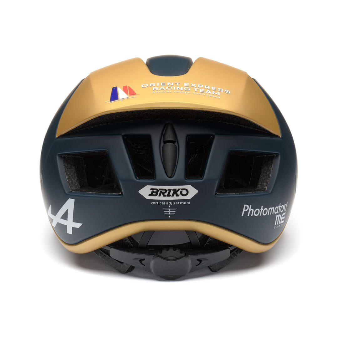 Helmets Unisex GASS OE Helmet DARK BLUE - GOLD Dressed Back (jpg Rgb)		