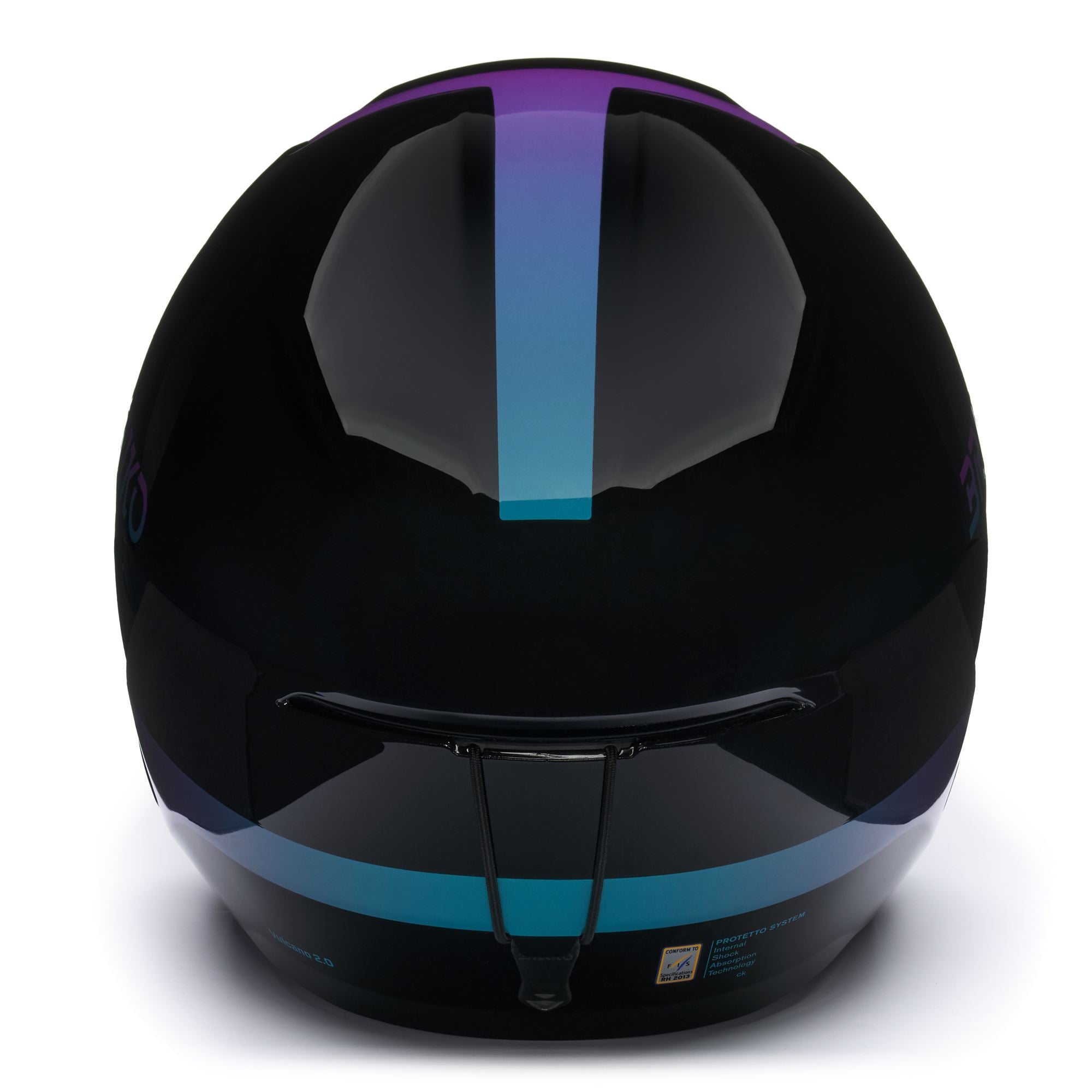 VULCANO 2.0 - Helmets - Helmet - Unisex - SHINY BLACK-VIOLET-BONDI BLUE