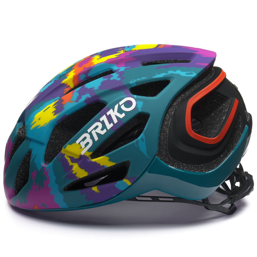 Helmets Unisex BLAZE 2.0 Helmet MATT SHINY MULTICOLOR - GREEN Dressed Front (jpg Rgb)	