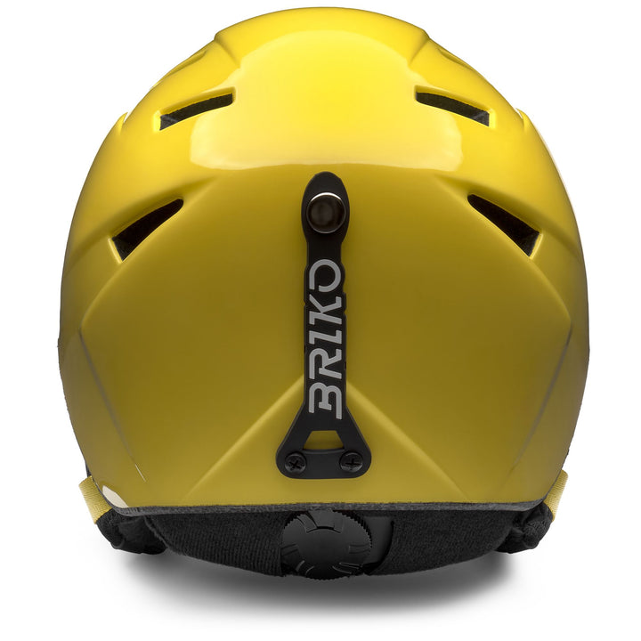 Helmets Kid unisex MAKALU Helmet SHINY YELLOW - WHITE Dressed Back (jpg Rgb)		