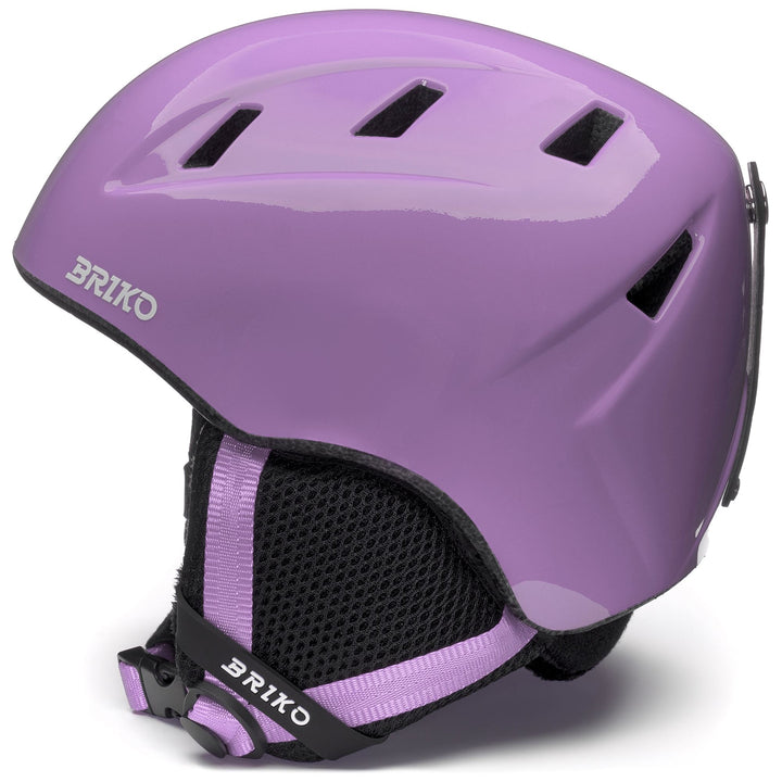 Helmets Kid unisex MAKALU Helmet SHINY LIGHT WISTERIA LILICA - WHITE Dressed Front (jpg Rgb)	