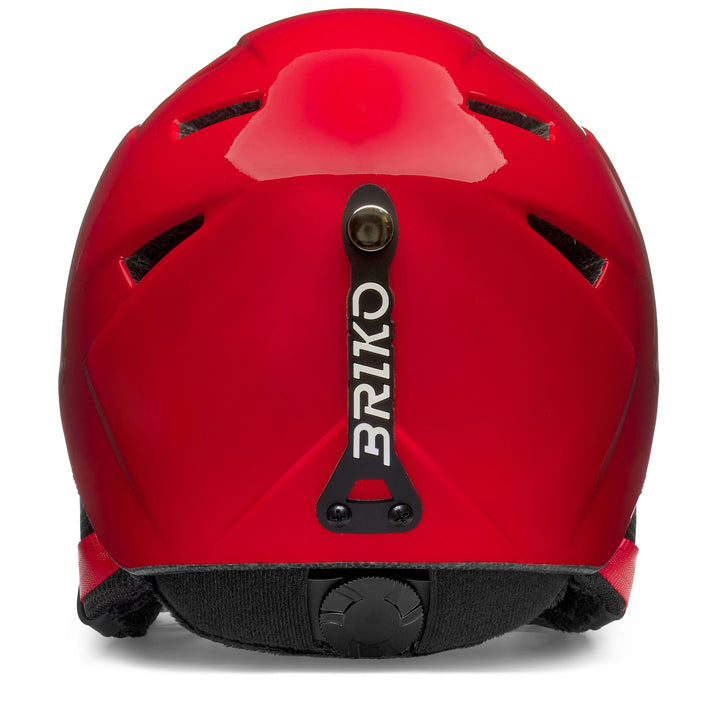 Helmets Kid unisex MAKALU Helmet SHINY MONZA RED - WHITE Dressed Back (jpg Rgb)		