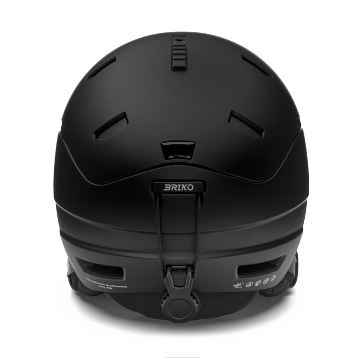 Helmets Unisex MORENO Helmet MATT BLACK - WHITE Dressed Back (jpg Rgb)		