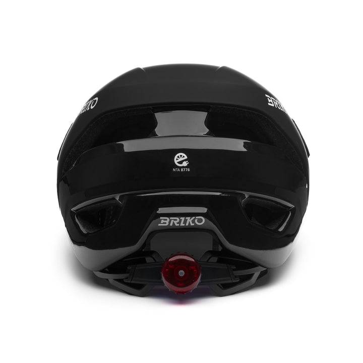 Helmets Unisex KASKO Helmet MATT SHINY BLACK Dressed Back (jpg Rgb)		