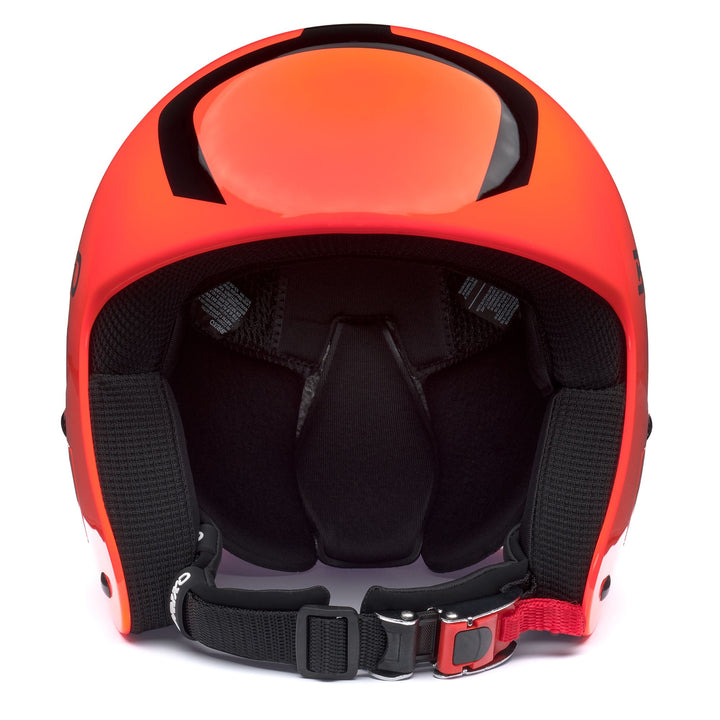 Helmets Kid unisex VULCANO FIS 6.8 JR Helmet SHINY ORANGE FLUO - BLACK Dressed Side (jpg Rgb)		