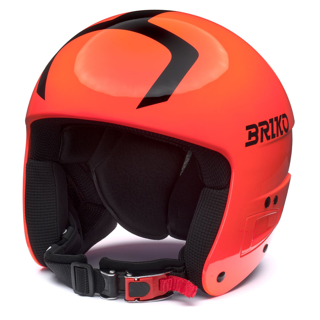 Helmets Kid unisex VULCANO FIS 6.8 JR Helmet SHINY ORANGE FLUO - BLACK Photo (jpg Rgb)			