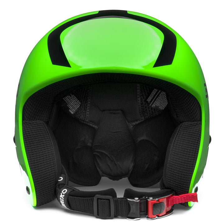 Helmets Kid unisex VULCANO FIS 6.8 JR Helmet SHINY NEON GREEN - BLACK Dressed Side (jpg Rgb)		