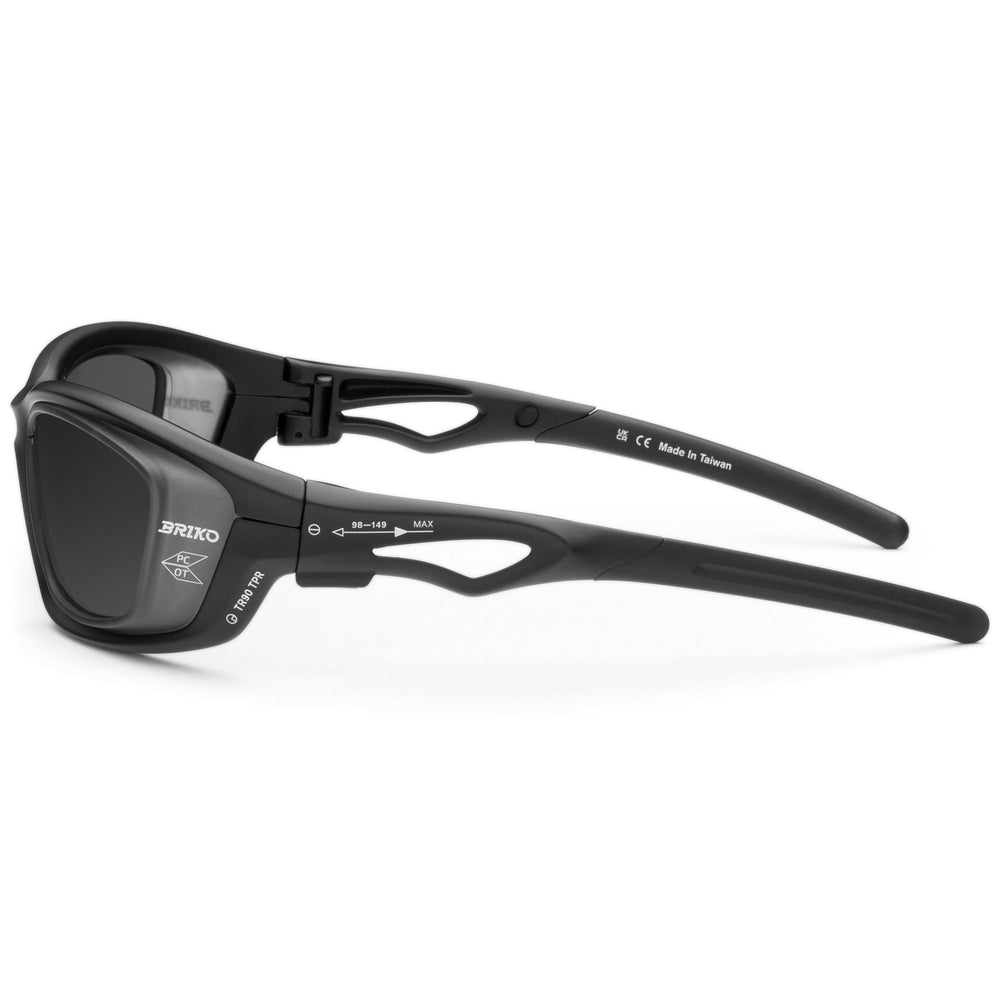 Glasses Unisex BOOST Sunglasses BLACK-SM3 Dressed Front (jpg Rgb)	