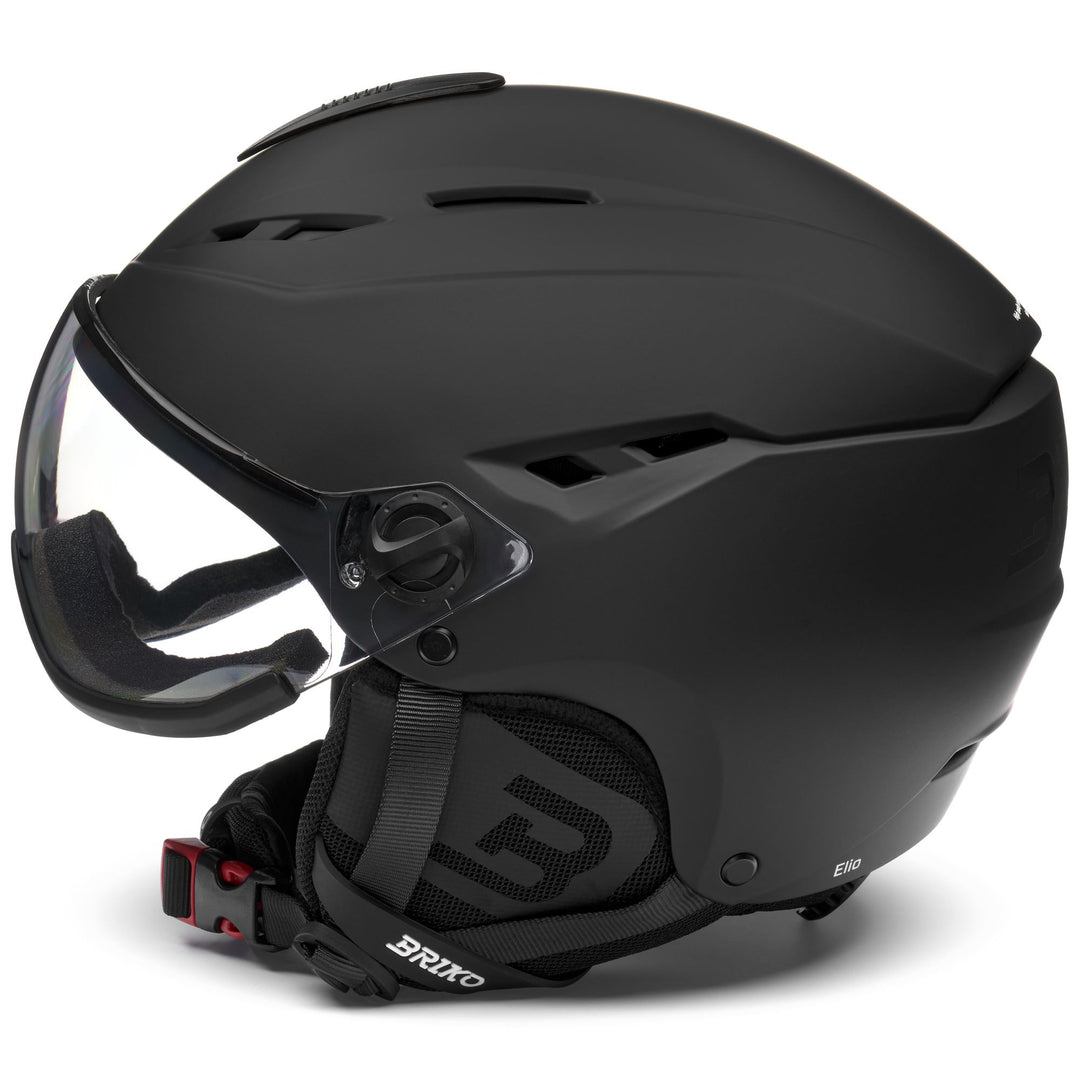 Helmets Unisex ELIO VISOR PHOTO Helmet MATT BLACK - PH03 Dressed Front (jpg Rgb)	