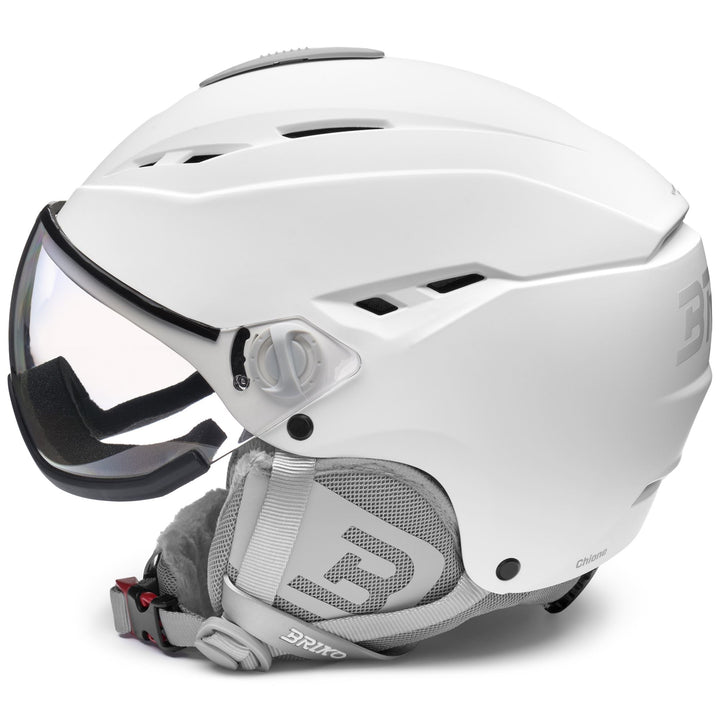 Helmets Woman CHIONE VISOR PHOTO Helmet MATT WHITE - PH03 Dressed Front (jpg Rgb)	