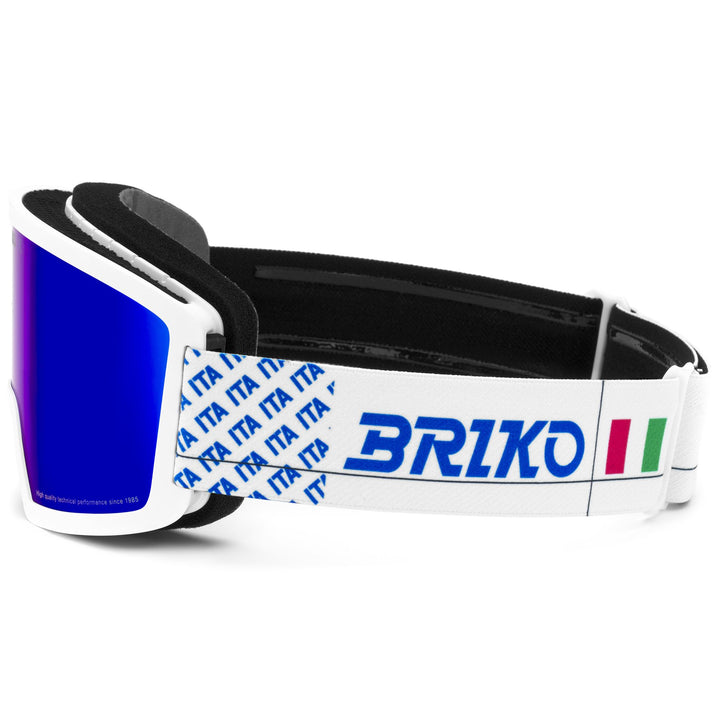 Goggles Unisex FROSTBITE ITALIA Ski Goggles MATT WHITE - SCIENCE BLUE - BM3 Dressed Front (jpg Rgb)	