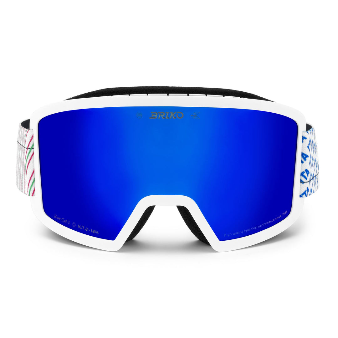 Goggles Unisex FROSTBITE ITALIA Ski Goggles MATT WHITE - SCIENCE BLUE - BM3 Photo (jpg Rgb)			