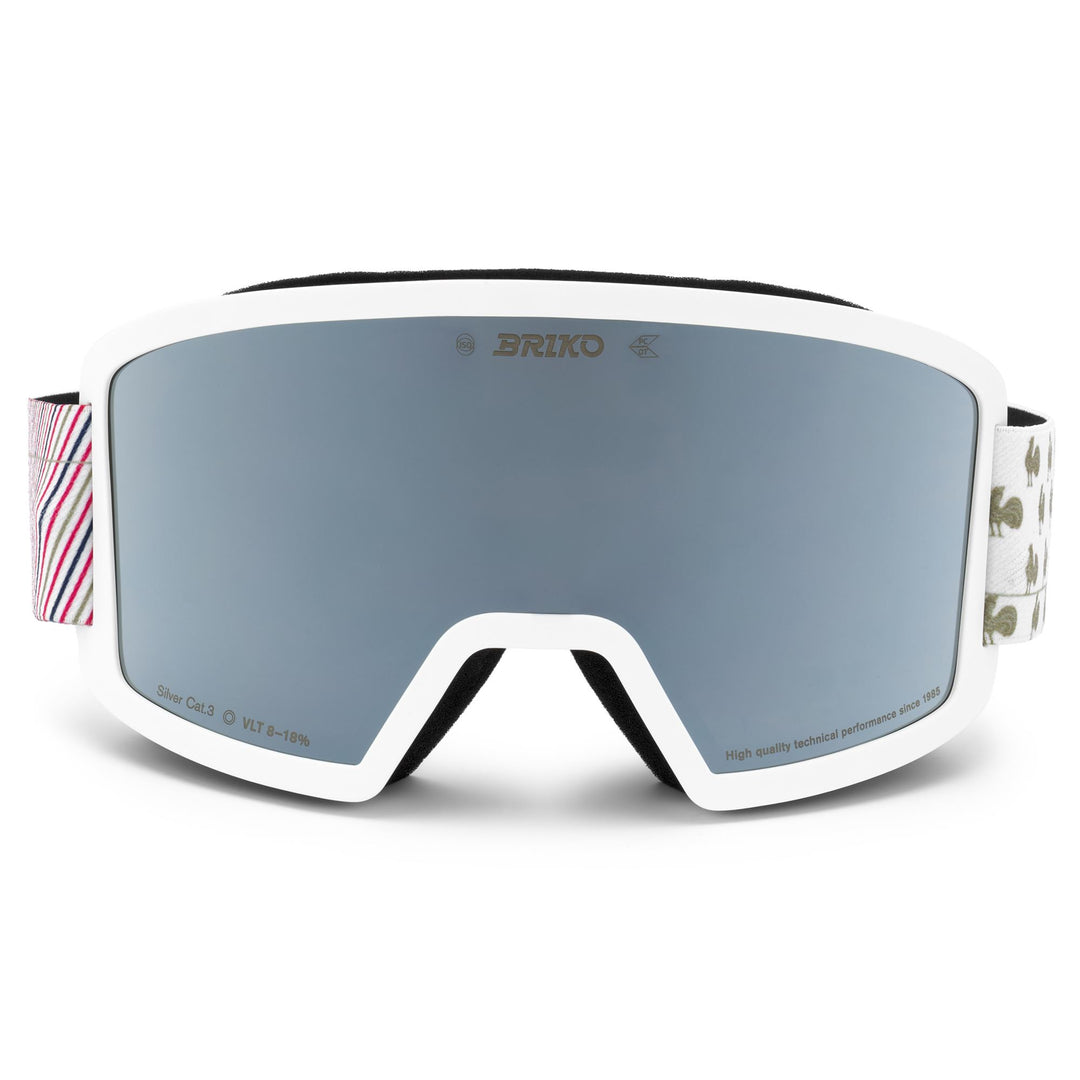 Goggles Unisex FROSTBITE FRANCE Ski Goggles MATT WHITE - TANGAROA BLUE - SM3 Photo (jpg Rgb)			