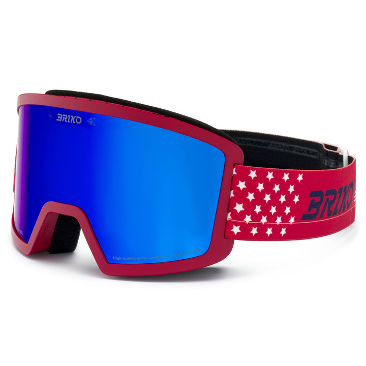 Goggles Unisex FROSTBITE USA Ski Goggles RED CARDINAL TANGAROA BLUE - BM3 Dressed Side (jpg Rgb)		