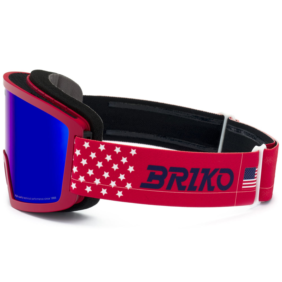 Goggles Unisex FROSTBITE USA Ski Goggles RED CARDINAL TANGAROA BLUE - BM3 Dressed Front (jpg Rgb)	