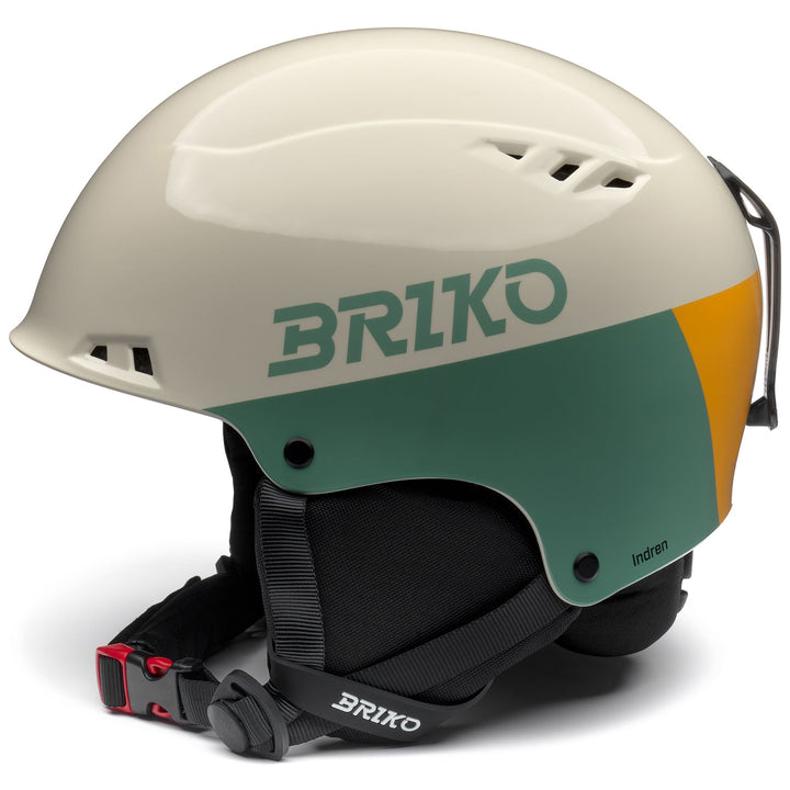 Helmets Unisex INDREN Helmet SHINY SOFT AMBER - VIRIDIAN GREEN - TANGERINE YELLOW Dressed Front (jpg Rgb)	