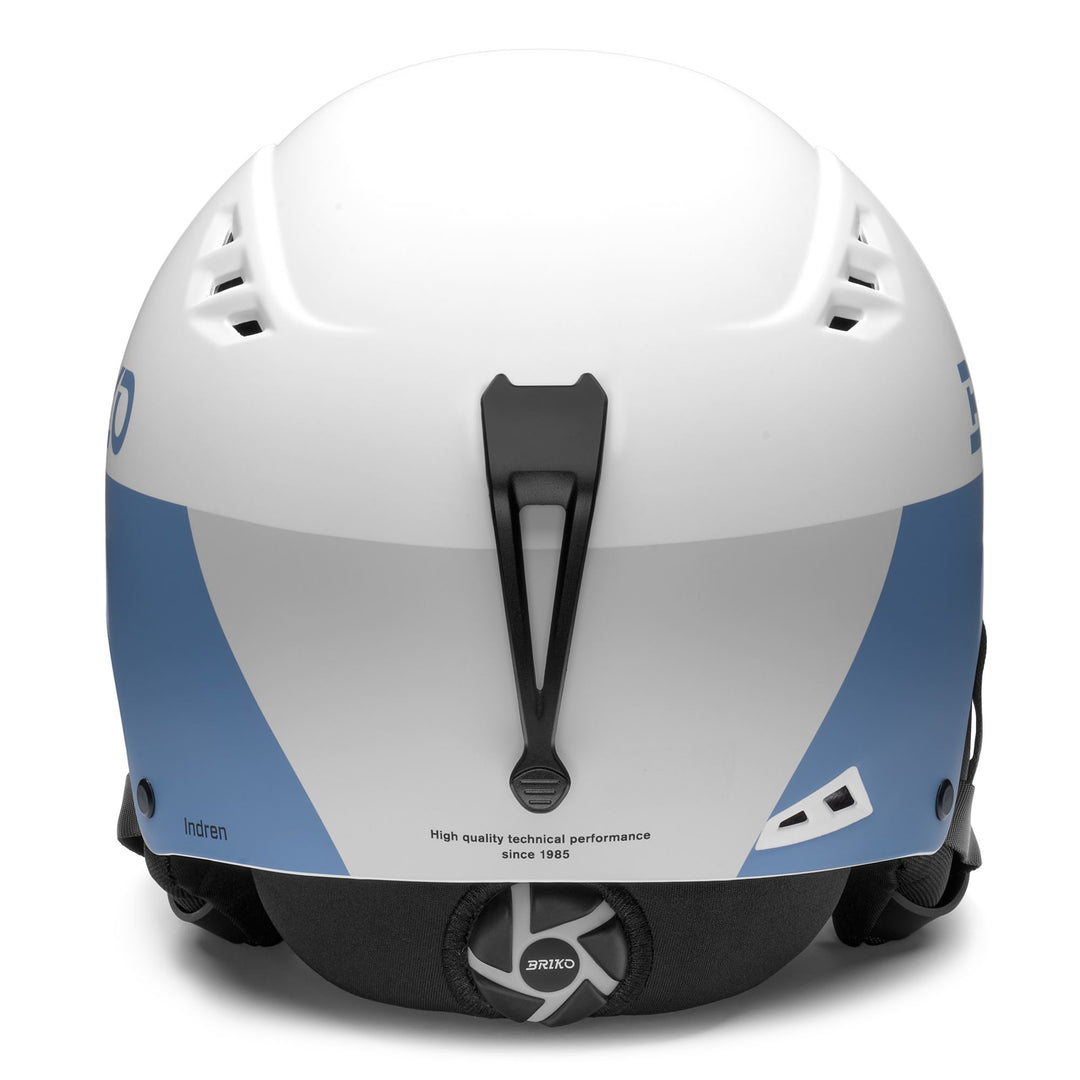 Helmets Unisex INDREN Helmet MATT WHITE - HORIZON BLUE - QUILL GRAY Dressed Back (jpg Rgb)		