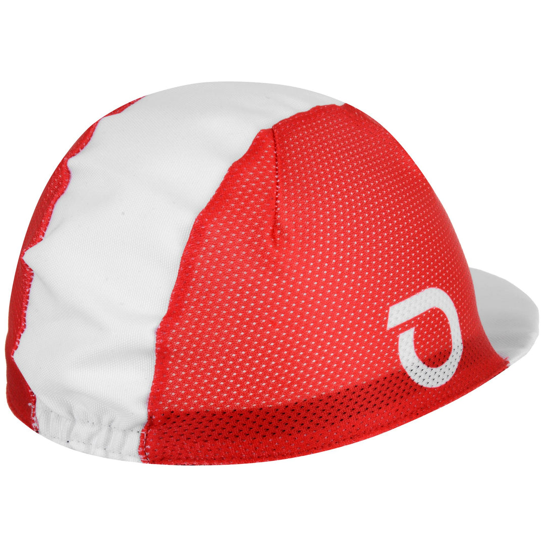 Headwear Unisex VISOR CAP Cap RED-WHITE Dressed Front (jpg Rgb)	