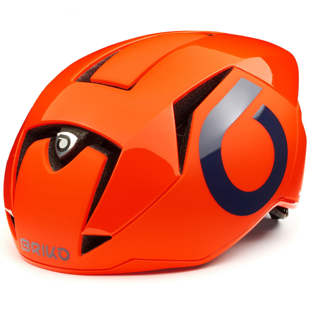 Helmets Unisex GASS 2.0 Helmet SHINY MATT ORANGE FLUO - BLUE Photo (jpg Rgb)			