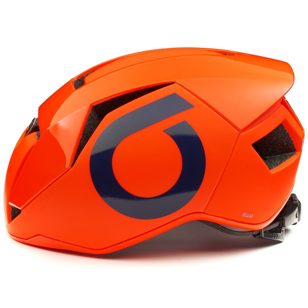 Helmets Unisex GASS 2.0 Helmet SHINY MATT ORANGE FLUO - BLUE Dressed Front (jpg Rgb)	