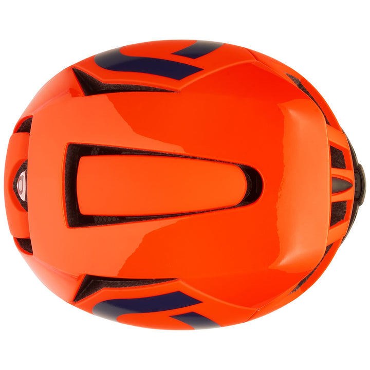 Helmets Unisex GASS 2.0 Helmet SHINY MATT ORANGE FLUO - BLUE Dressed Side (jpg Rgb)		