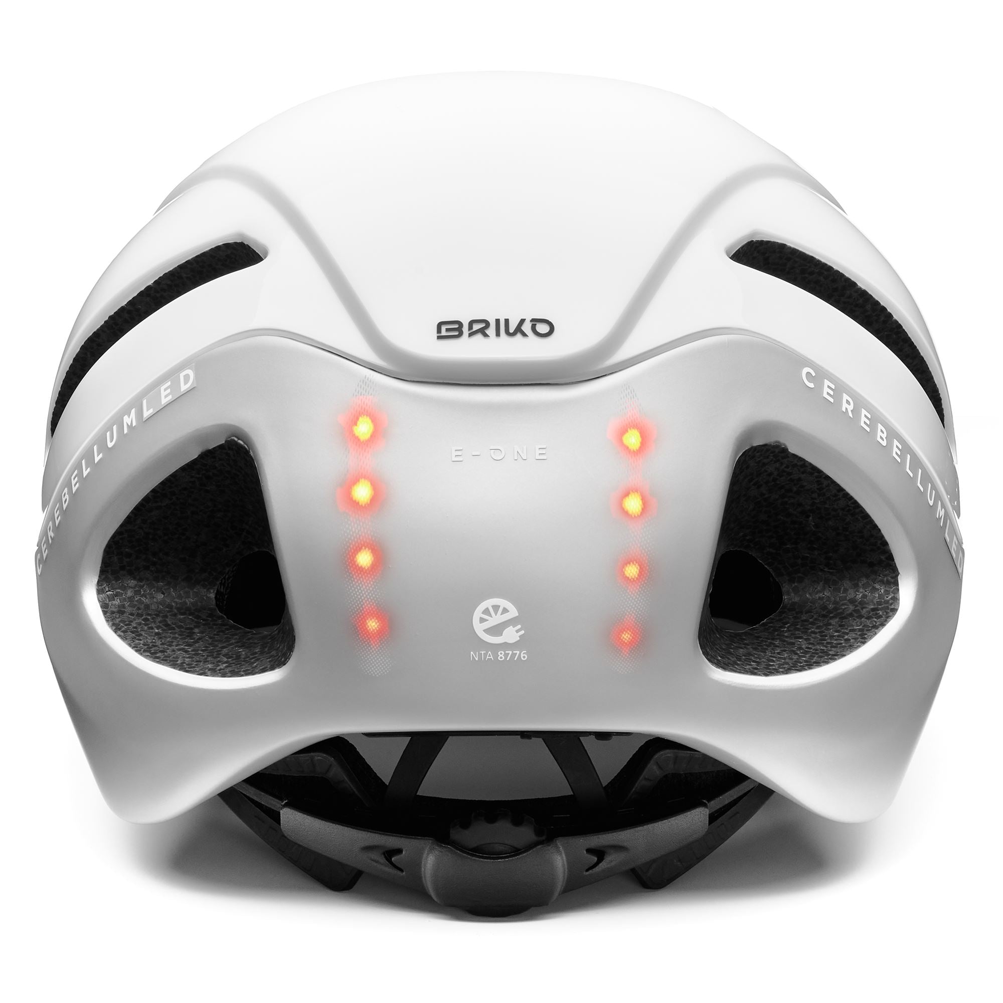 Helmets Unisex E - ONE LED Helmet WHITE OUT - SILVER – Briko.com