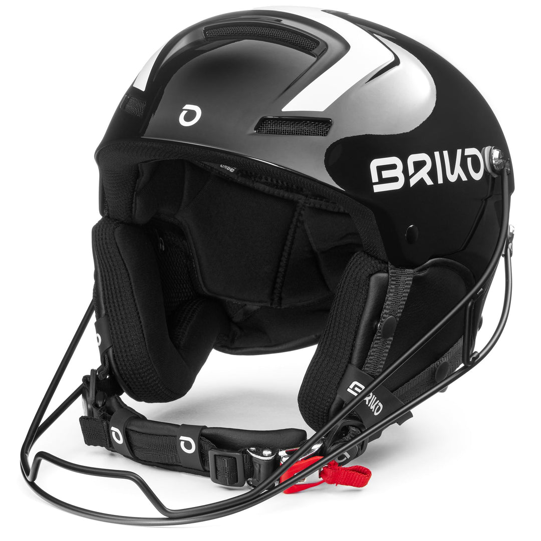 Helmets Unisex SLALOM Helmet SHINY BLACK WHITE Photo (jpg Rgb)			