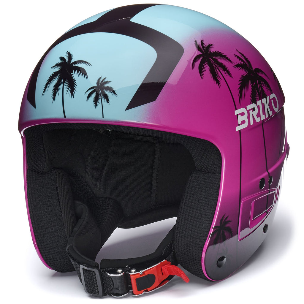 Helmets Unisex VULCANO FIS 6.8 GRAPHIK Helmet SHINY FLIRT PURPLE TURQUOISE BLUE MIRAGE DARK VIOLET Briko