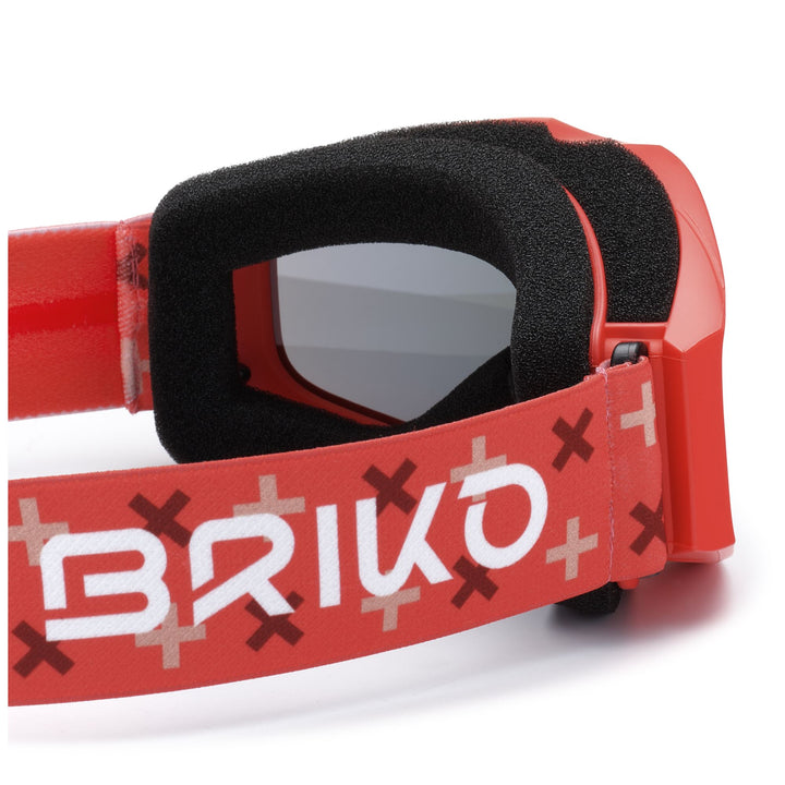 Goggles Kid unisex TEMPESTA Ski  Goggles RED AMARANTH GRAPHIC - RM2 Dressed Back (jpg Rgb)		