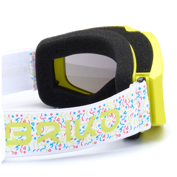 Goggles Kid unisex TEMPESTA Ski  Goggles YELLOW PEAR GRAPHIC - YM2 Dressed Back (jpg Rgb)		