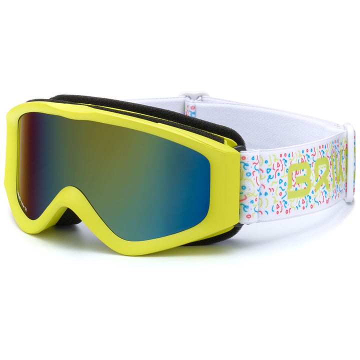 Goggles Kid unisex TEMPESTA Ski  Goggles YELLOW PEAR GRAPHIC - YM2 Dressed Side (jpg Rgb)		